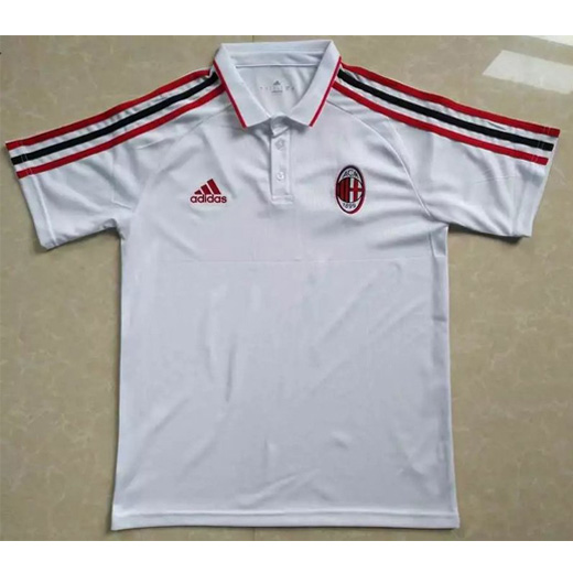 Ac Milan 2017/18 White Polo Shirt